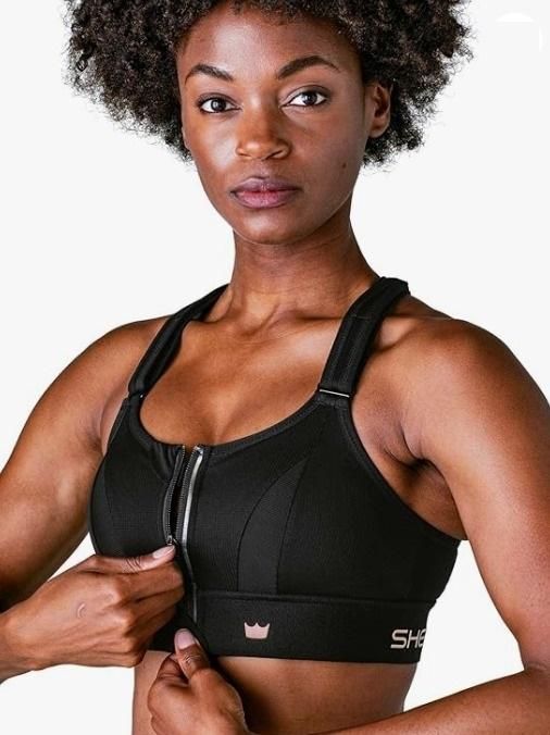 GlowsKart™ High-Impact Zipper Sports Bra for Women – Maximum Support & Comfort