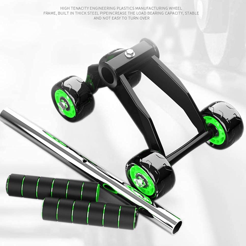 🔥 GlowsKart™ 4-Wheel Ab Roller – Ultimate Core Workout Equipment for Home Gym
