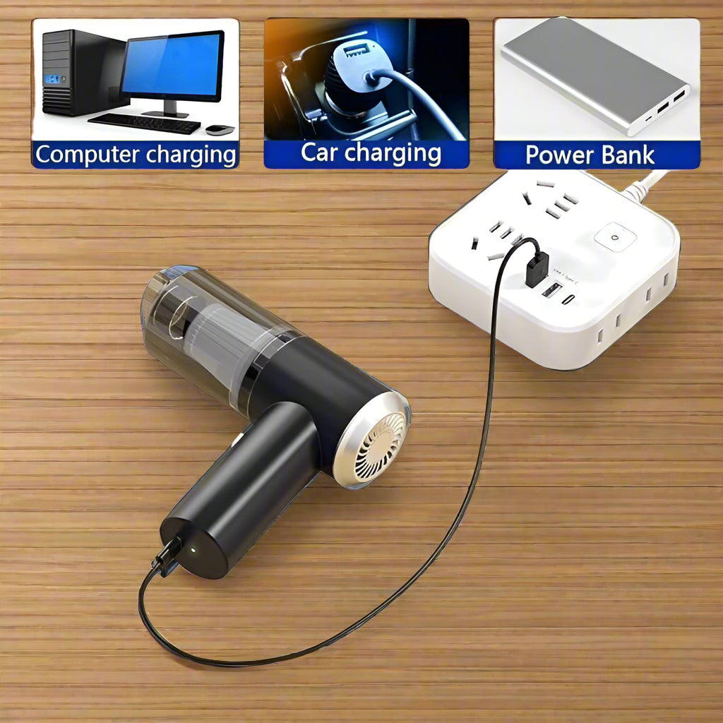 ✨ Glowskart™ Cordless Mini Vacuum & Air Duster 🔋